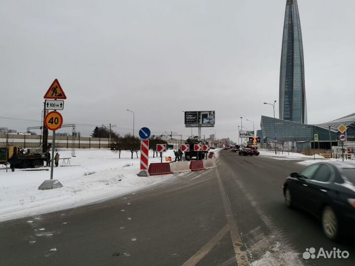 Установка дорожных знаков, идн,временные схемы одд