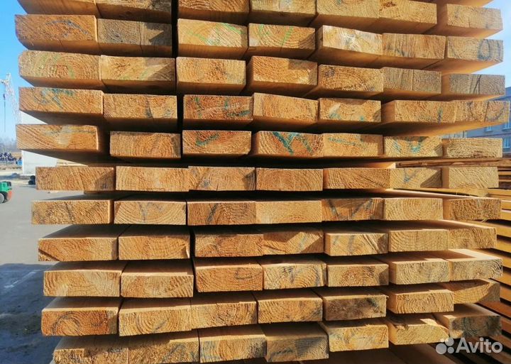 Брус обрезной 1 сорт сосна