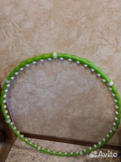 Обруч массажный гимнастический со вставками