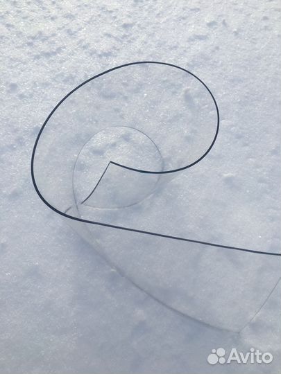 Гибкое стекло 2 мм на отрез для мебели