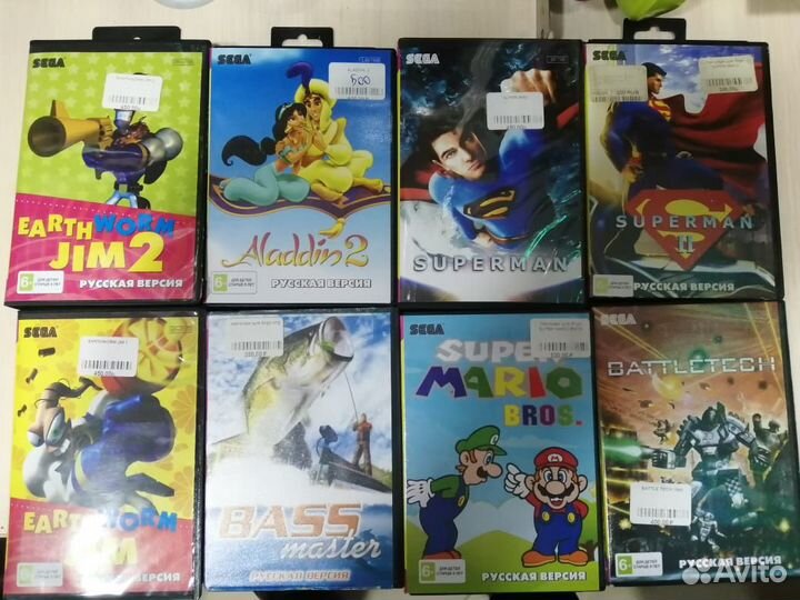 Картриджи на Sega по 1 игре