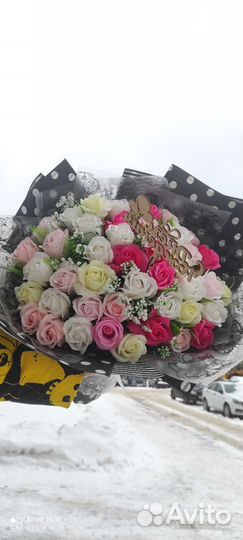 Цветы мыльные букет