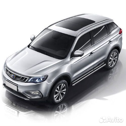 Защита порогов Geely Atlas