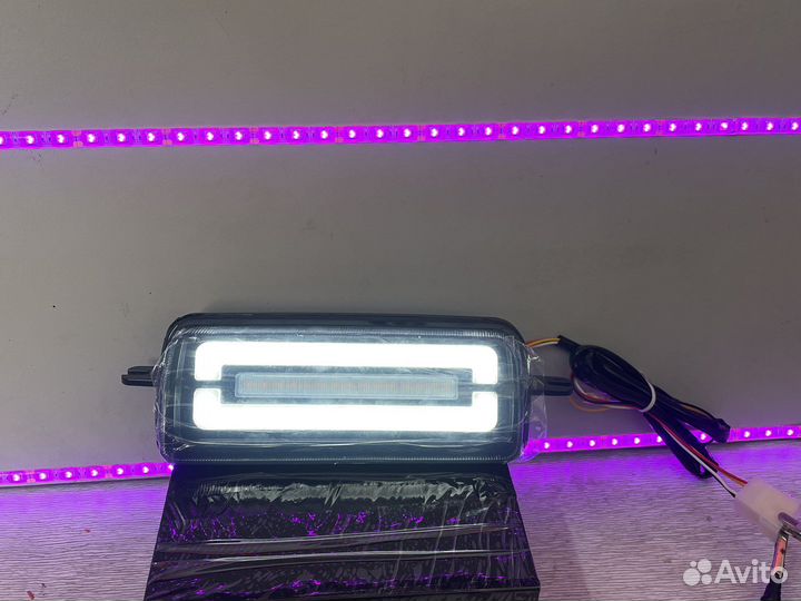 Светодиодные надфарники на Ниву в стиль Мерседес