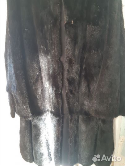 Шуба норковая с капюшоном 48 50 длинная