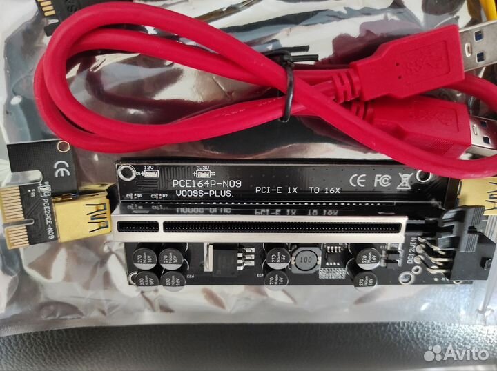 Райзер PCI-E VER 009S-plus