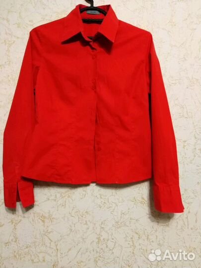 Блузка красная хб