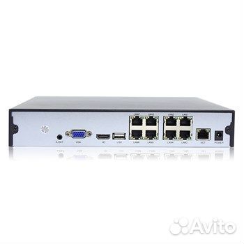 Сетевой IP видеорегистратор c 8 POE портами
