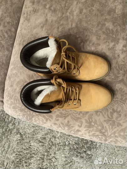 Ботинки зимние натуральная кожа натуральный мех