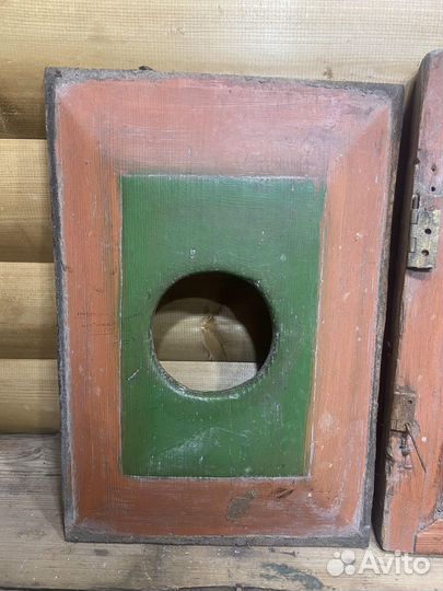 Пара Филенок Маленькие Деревянные Резные