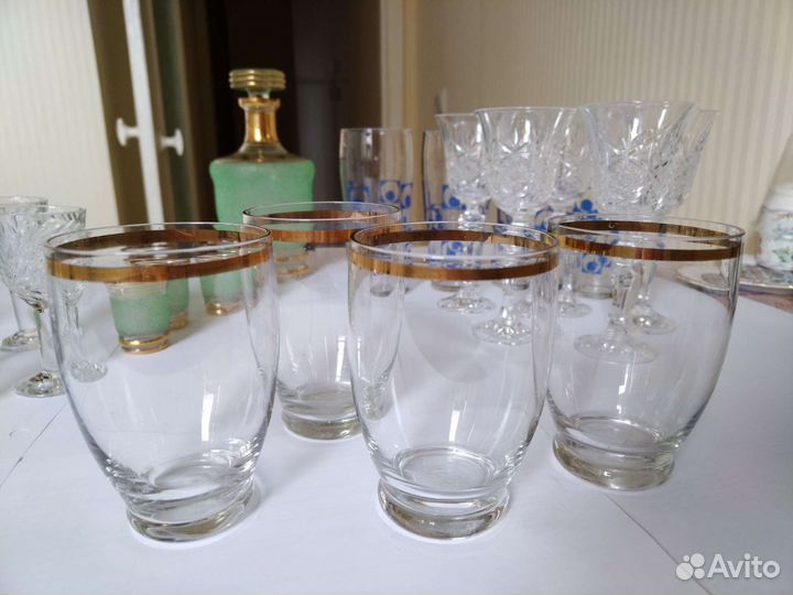 Рюмки, бокалы, графин, фужеры