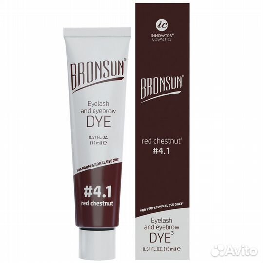 Гелевая краска для ресниц и бровей bronsun