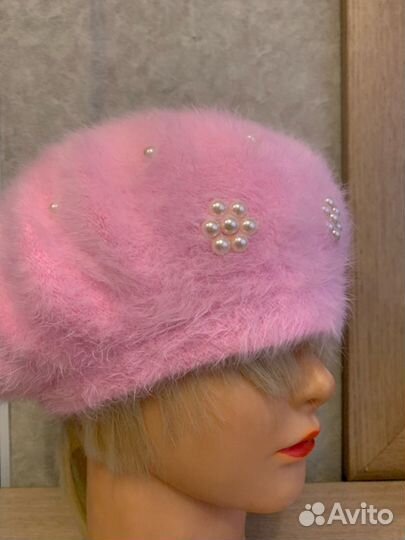Берет розовый