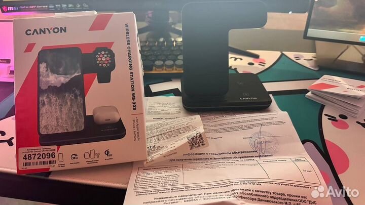 Беспроводное зарядное устройство Canyon CNS-WCS303