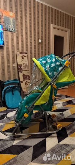 Коляска санки 3 в 1