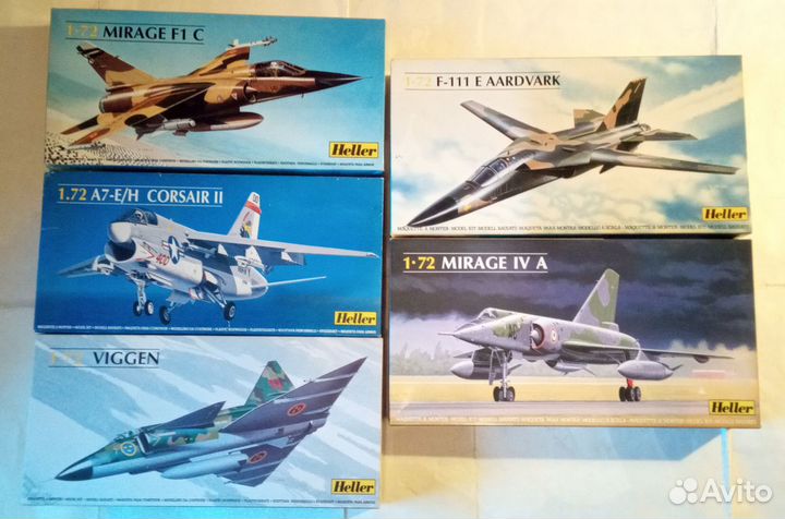 Самолеты 1/72 Heller - 5 шт