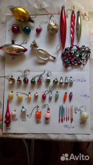 Елочные игрушки СССР