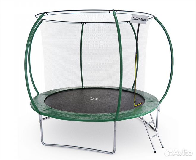 Батут DFC ultrasport 10 ft с внутренней сеткой