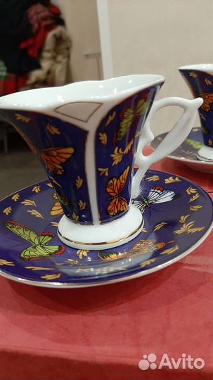 Комплект: кофейная чашечка с блюдечком