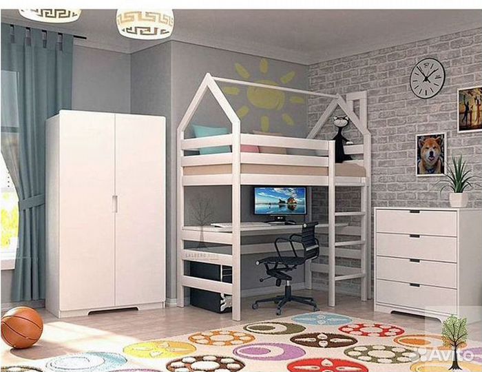 Детская кровать чердак