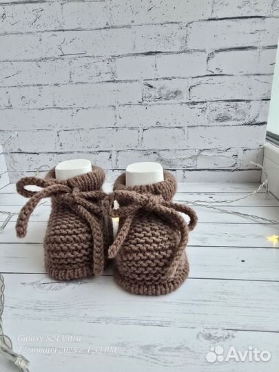 Пинетки для малышей теплые