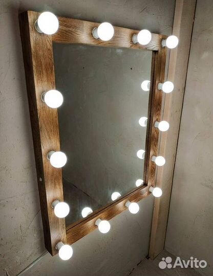 Зеркало с подсветкой Лофт