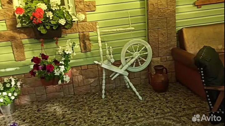 Прялка деревянная старинная