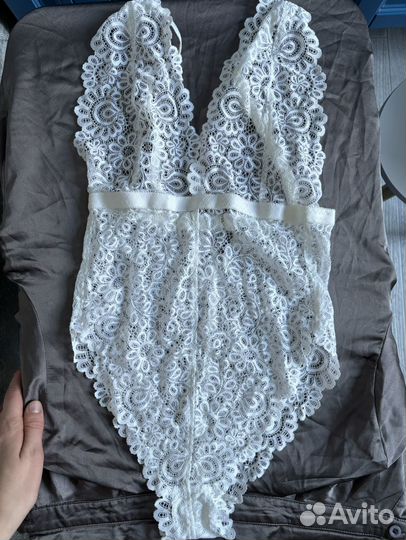 Боди кружевное