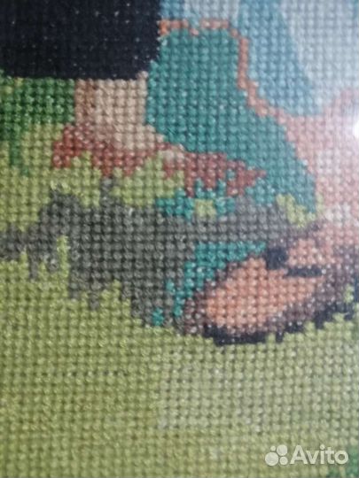 Картина вышитая крестом ручная работа