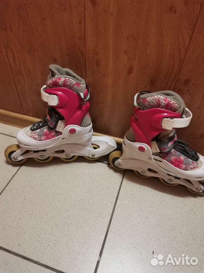 Роликовые коньки (30-33) раздвижные + защита
