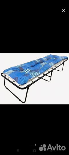 Раскладушка с матрасом