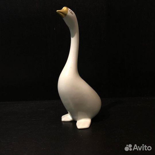 Фарфоровые статуэтки Чайка,Гусь. Венгрия