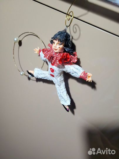 Ёлочные игрушки из ваты. Воздушные гимнасты