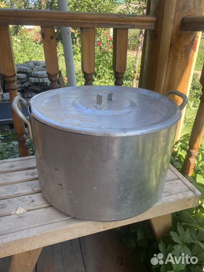 Кастрюля-Бак из пищевого алюминия с ручками 50 лит