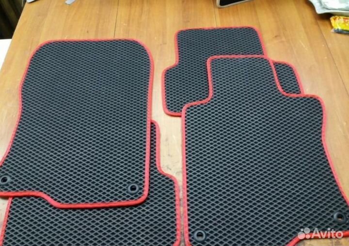 Автоковрики EVA с бортами в Киа Соренто-2 эва