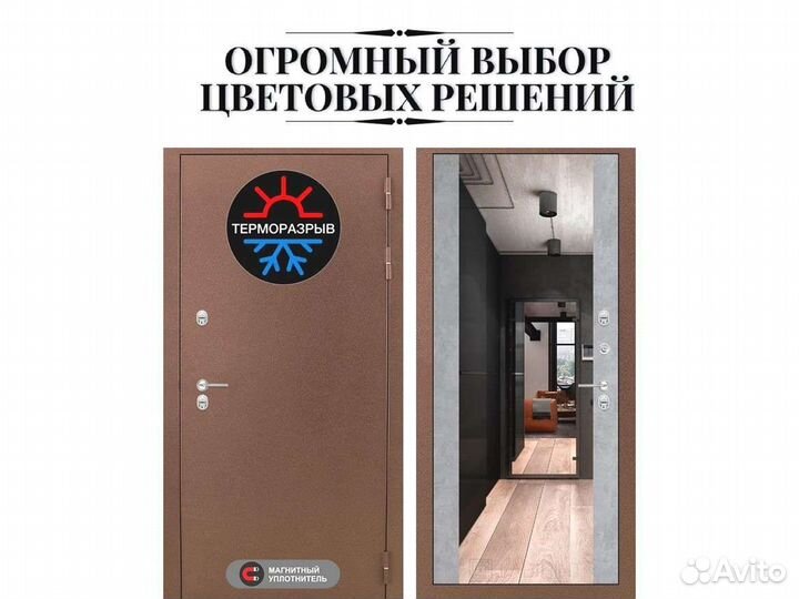 Входная дверь Термо Магнит с Зеркалом