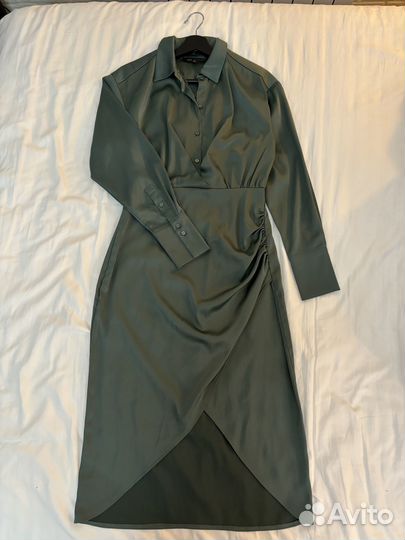 Платье рубашка зеленое Love republic