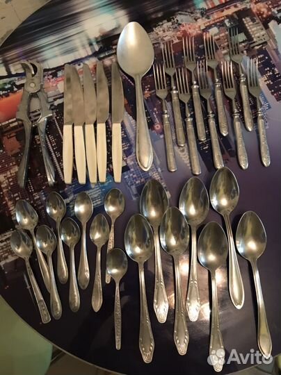 Кухонная утварь СССР, ложки, вилки, терка