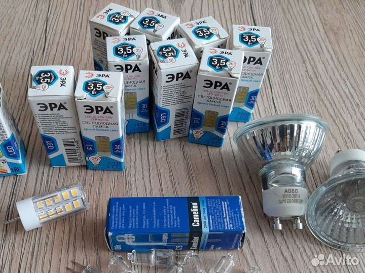 Лампочки светодиодные и галогенные