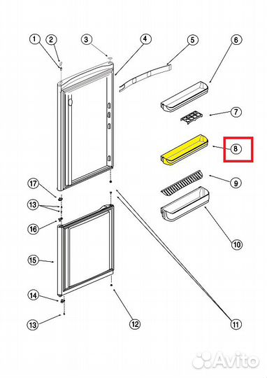 Запчасти для холодильника Индезит