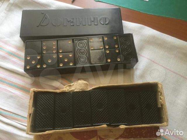 Шашки СССР, картонная доска, домино
