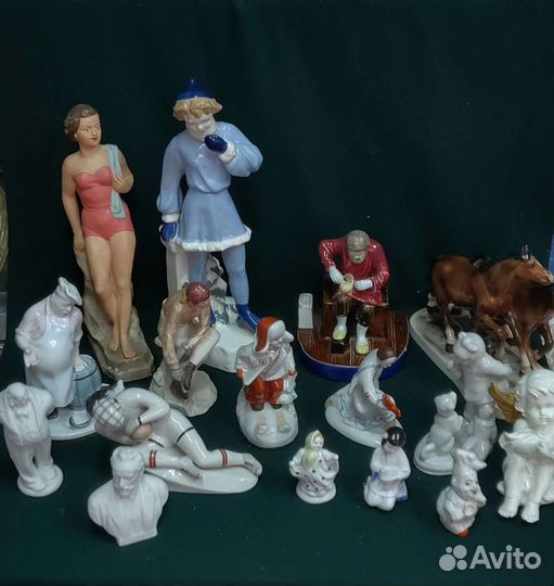 Статуэтки лфз, полонне, гжель, кузнецов