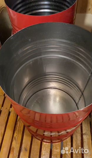 Бочки металлические 200 л с крышкой