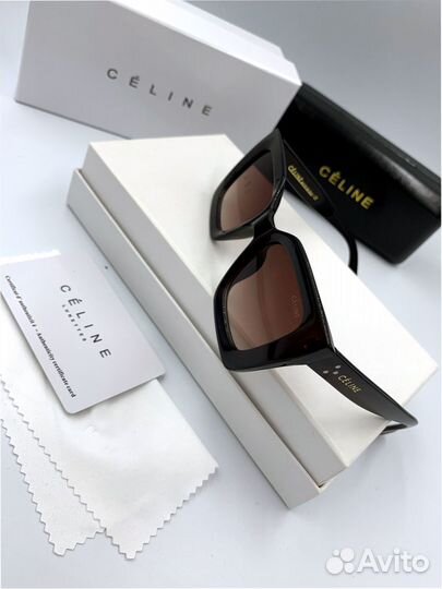 Солнцезащитные очки Celine коричневые (584)
