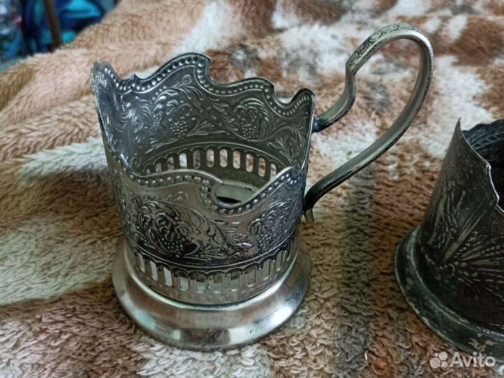 Подстаканники ссср.мельхиор.мнц