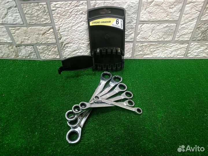 Набор ключей с трещоткой Эврика Pro