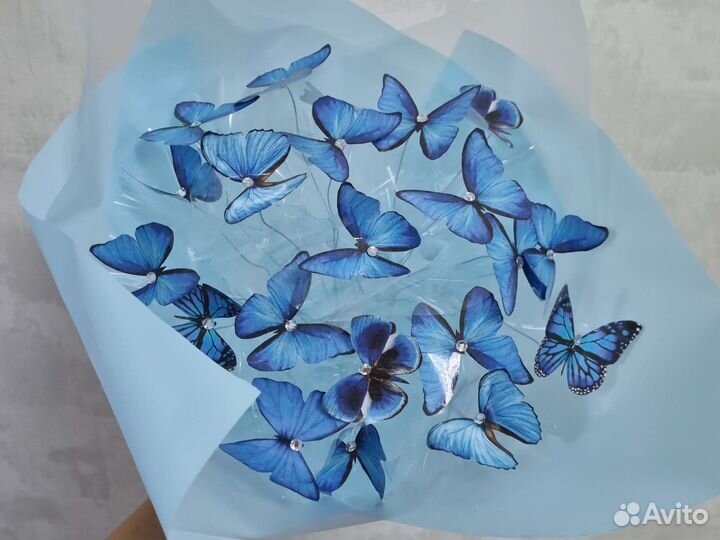 Бабочки светящиеся букет