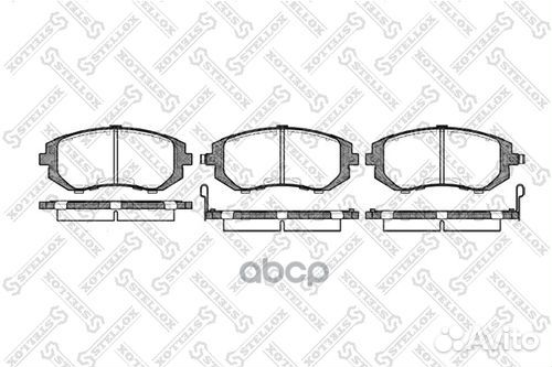 Колодки дисковые передн. 962 002B-SX Stellox