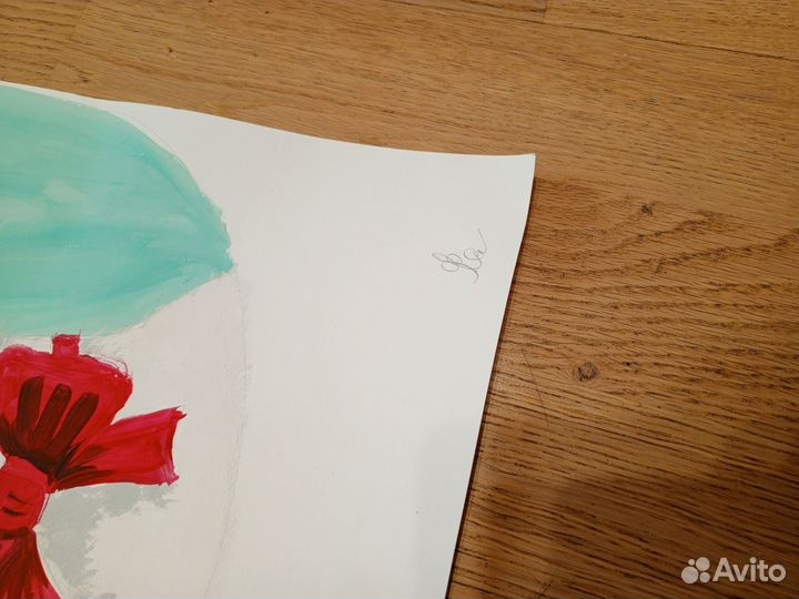 Картина гусь гуашью