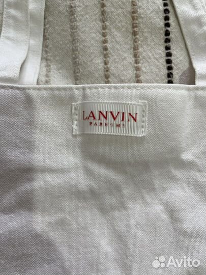 Пляжная сумка Lanvin белая